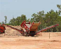 Finlay equipment on jobsite