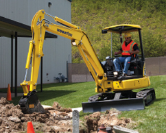 Komatsu mini excavator