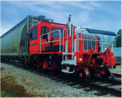 Shuttlewagon railcar mover moving railcars